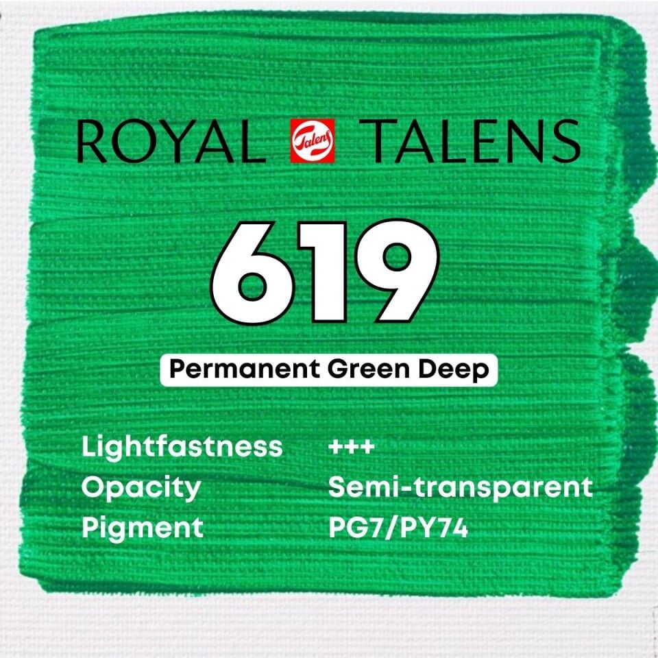 Talens Art Creation Akrilik Boya 75 ml Permanent Green Deep 619