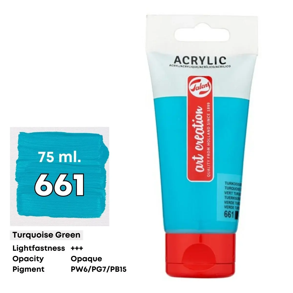Talens Art Creation Akrilik Boya 75 ml Turquoise Green 661