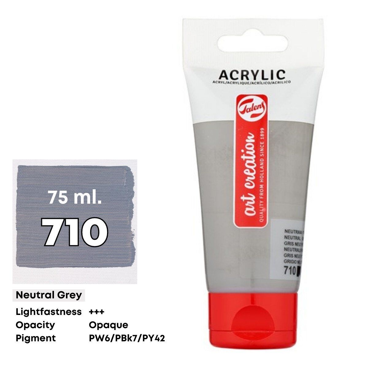 Talens Art Creation Akrilik Boya 75 ml Neutral Grey 710