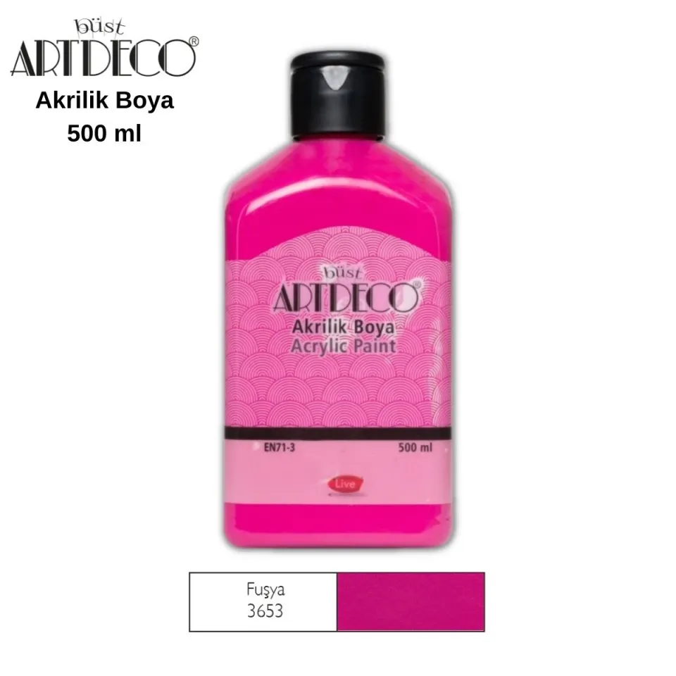 Artdeco Akrilik Boya 500ml 3653 Fuşya