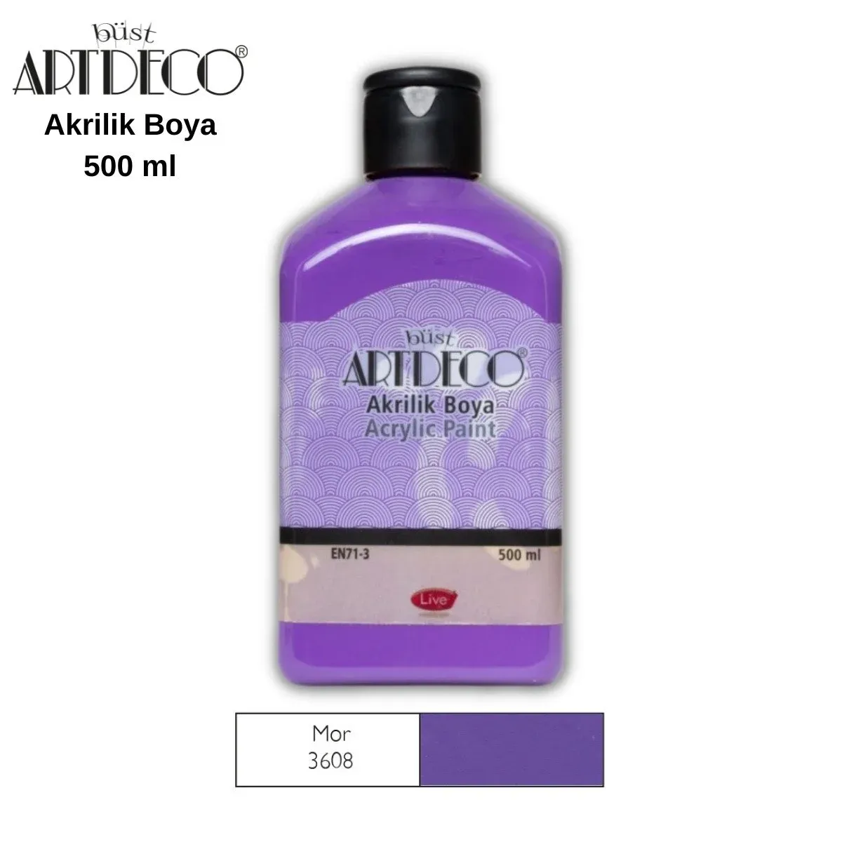 Artdeco Akrilik Boya 500ml 3608 Mor