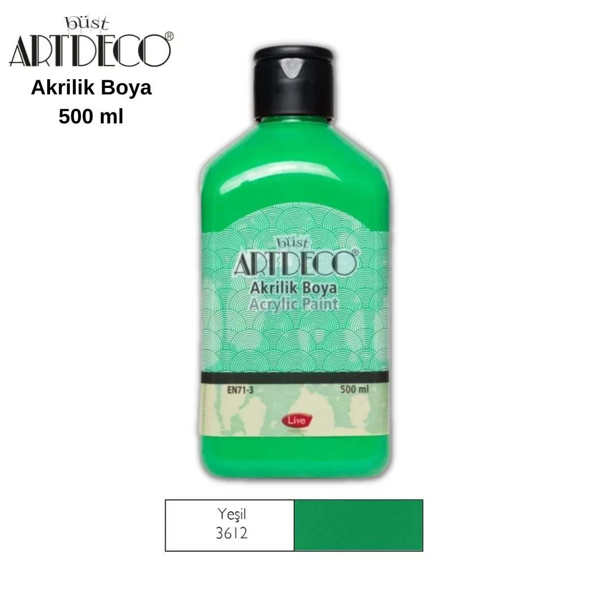 Artdeco Akrilik Boya 500ml 3612 Yeşil