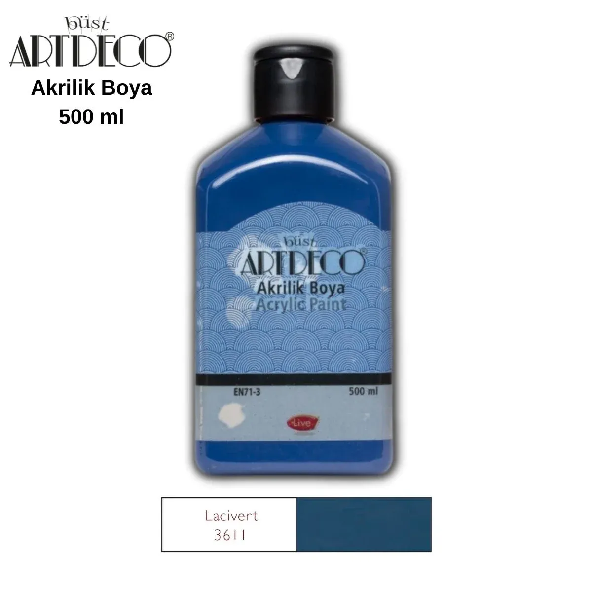 Artdeco Akrilik Boya 500ml 3611 Lacivert