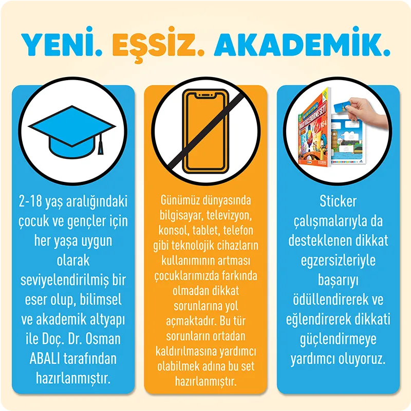 Dikkati Güçlendirme Seti 3 Yaş