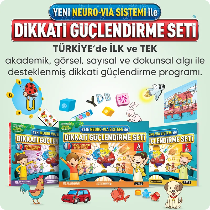 Dikkati Güçlendirme Seti 4 Yaş