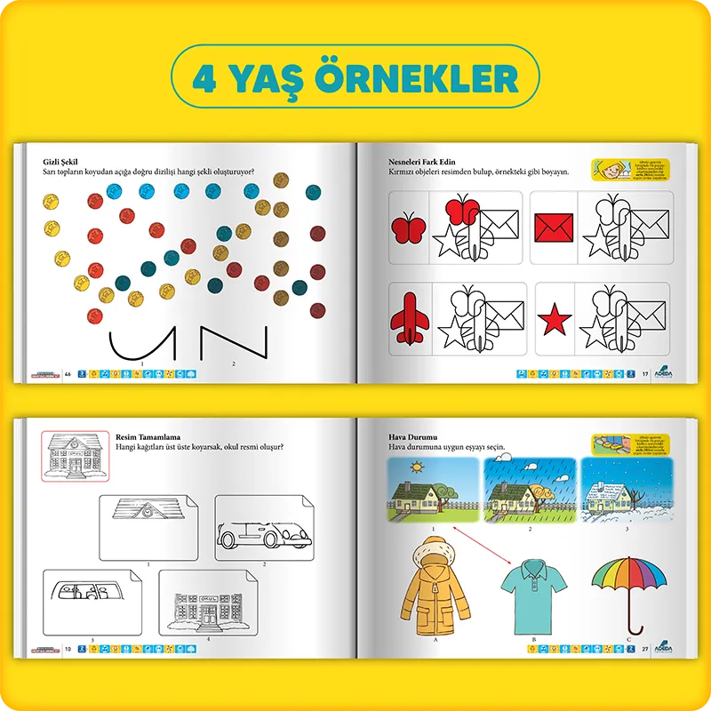 Dikkati Güçlendirme Seti 4 Yaş