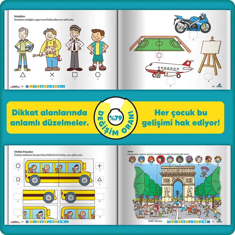 Dikkati Güçlendirme Seti 4 Yaş