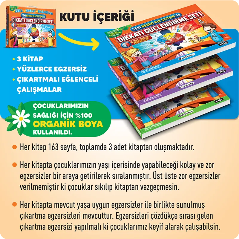 Dikkati Güçlendirme Seti 6 Yaş
