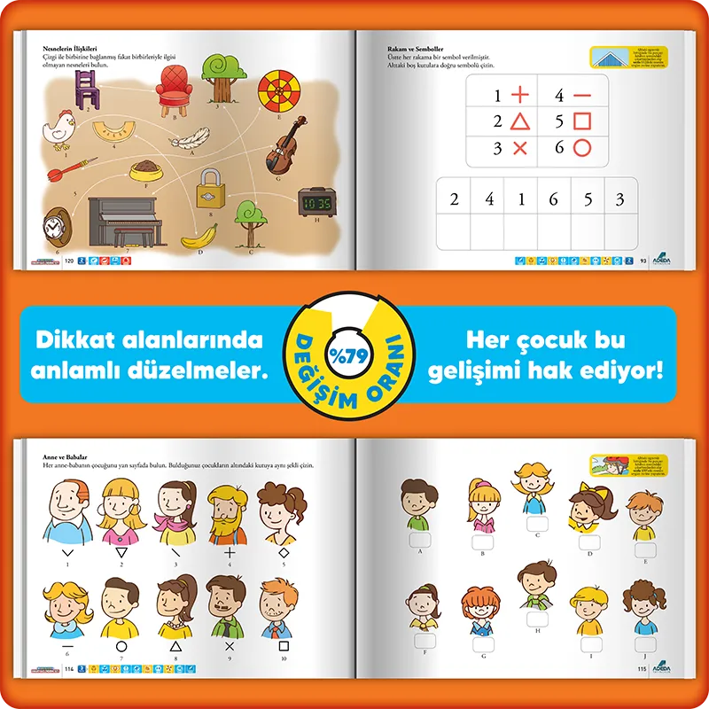 Dikkati Güçlendirme Seti 6 Yaş