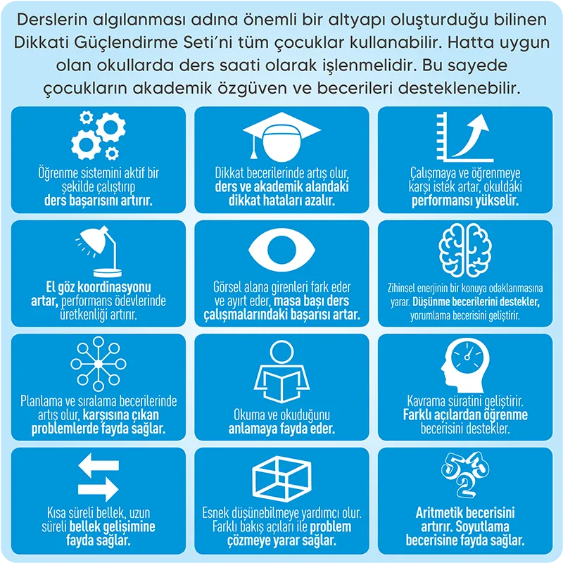 Dikkati Güçlendirme Seti 7 Yaş
