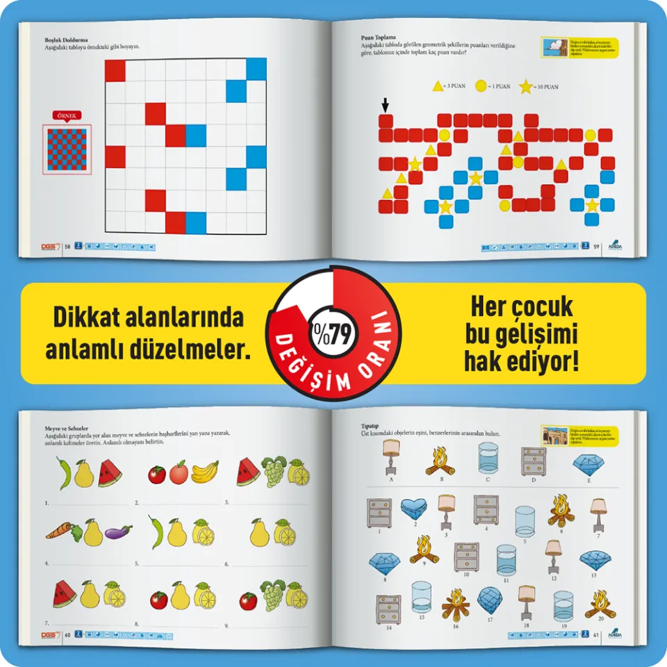 Dikkat Güçlendirme Seti Mixt 8-9 Yaş