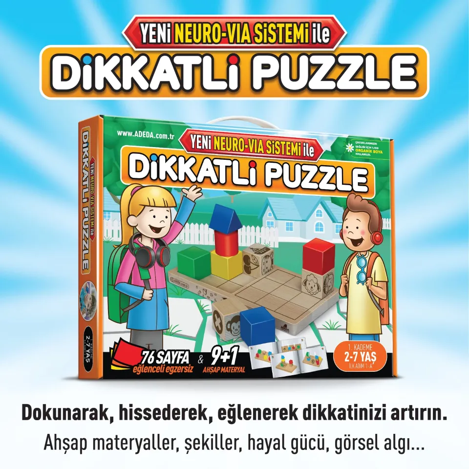 Dikkatli Puzzle İlk Adım 2 - 7 Yaş