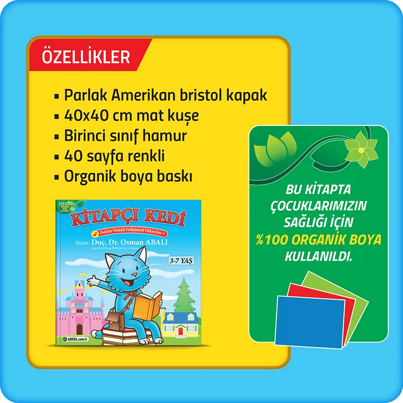 KİTAPÇI KEDİ - DOKTOR ONAYLI GELİŞİMSEL HİKAYELER SERİSİ 1