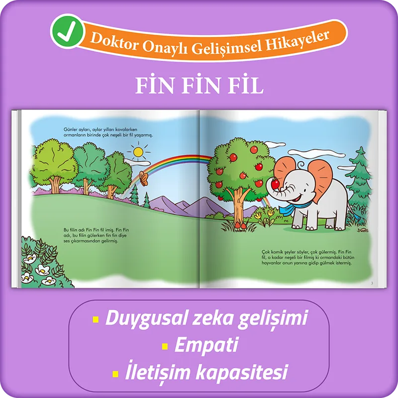 FİN FİN FİL - DOKTOR ONAYLI GELİŞİMSEL HİKAYELER SERİSİ 2