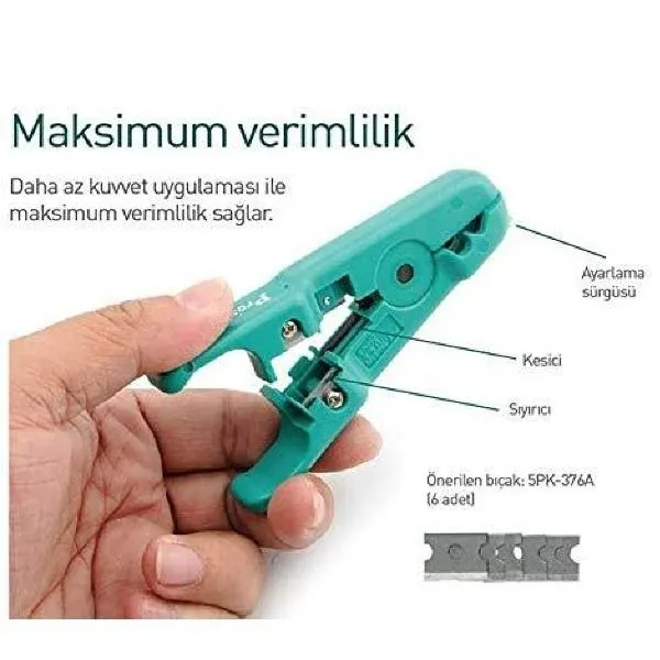 Proskit 6PK-501N Utp/Stp Kablo Açma Pensesi
