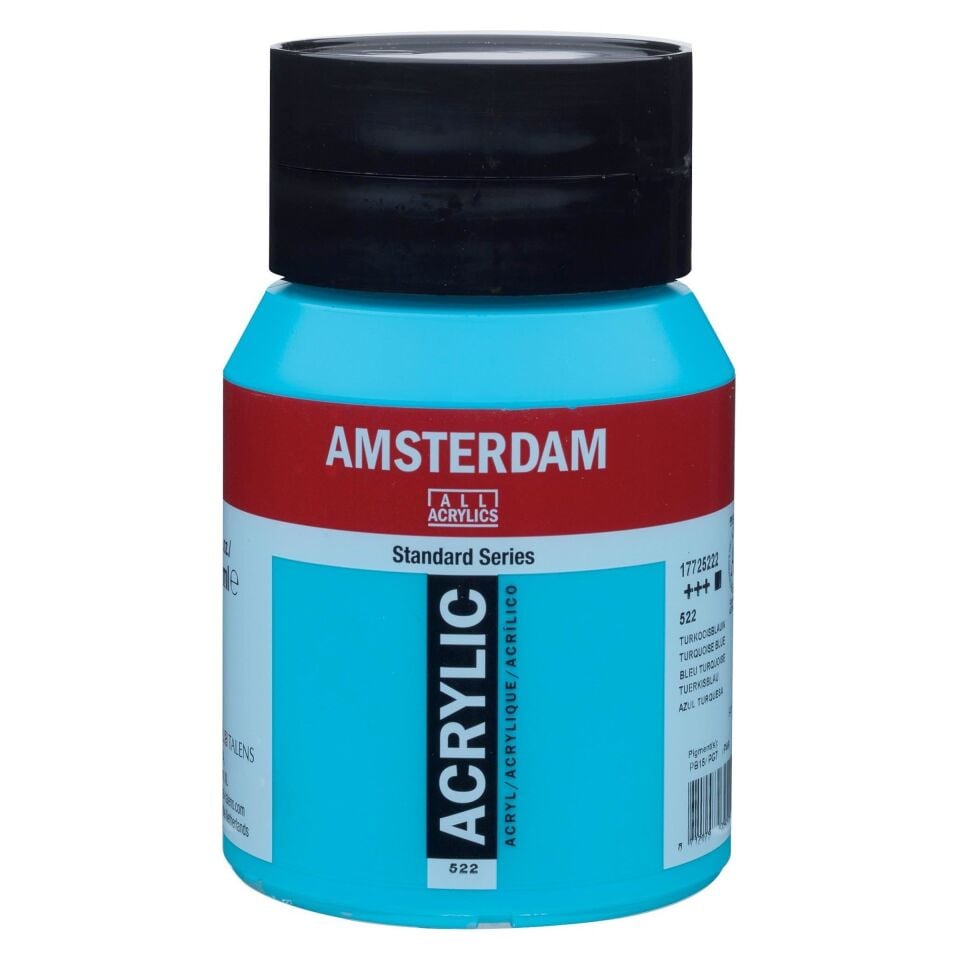 Talens Amsterdam Akrilik Boya 500 Ml. 522 Turquoise Blue