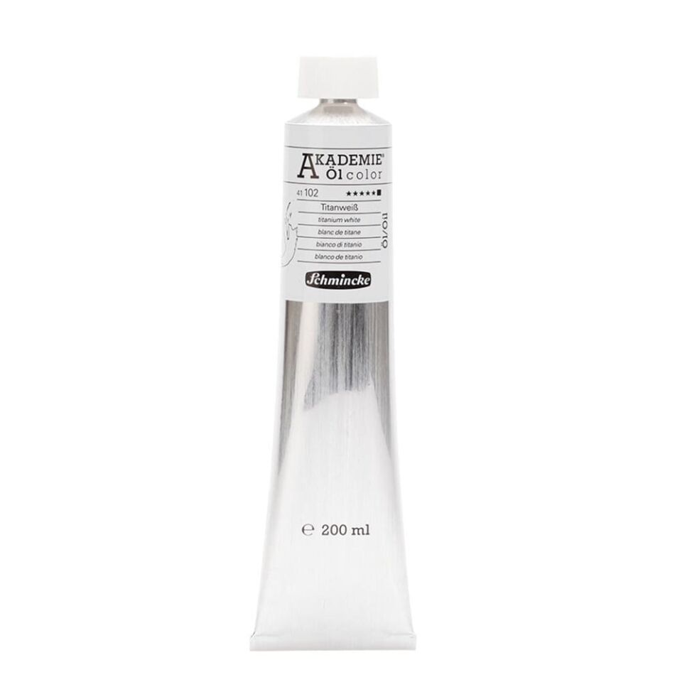 Schmincke Akademie Öl Color Yağlı Boya 200 ml Seri 1 102 Titanium White