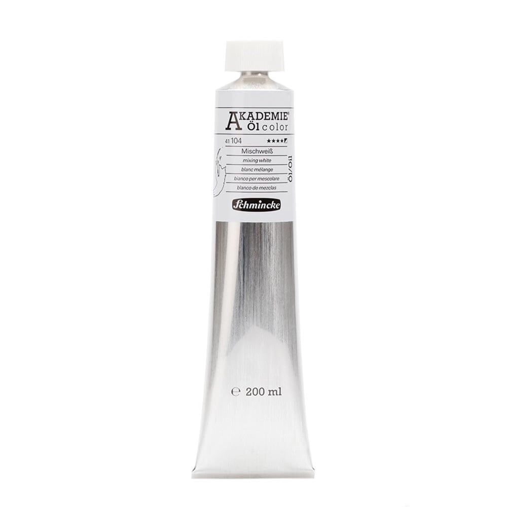 Schmincke Akademie Öl Color Yağlı Boya 200 ml Seri 1 104 Mixing White