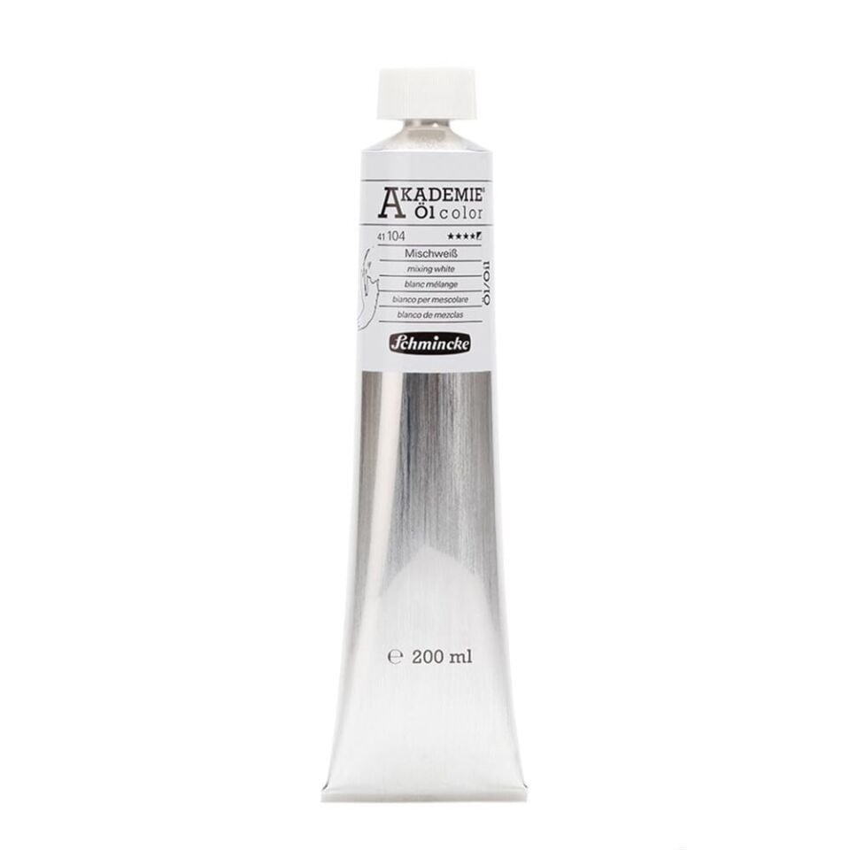 Schmincke Akademie Öl Color Yağlı Boya 200 ml Seri 1 104 Mixing White