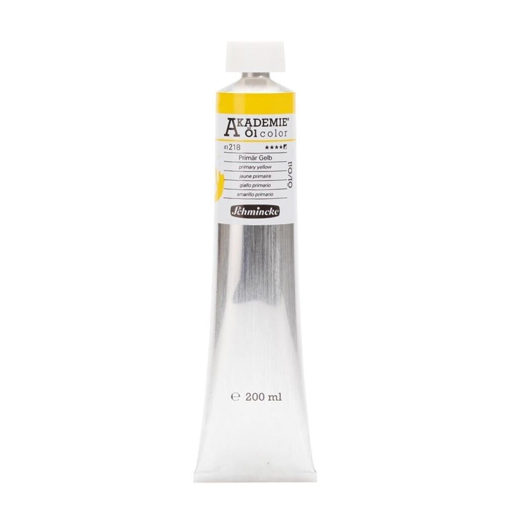 Schmincke Akademie Öl Color Yağlı Boya 200 ml Seri 1 218 Primary Yellow