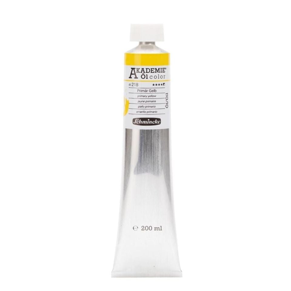 Schmincke Akademie Öl Color Yağlı Boya 200 ml Seri 1 218 Primary Yellow