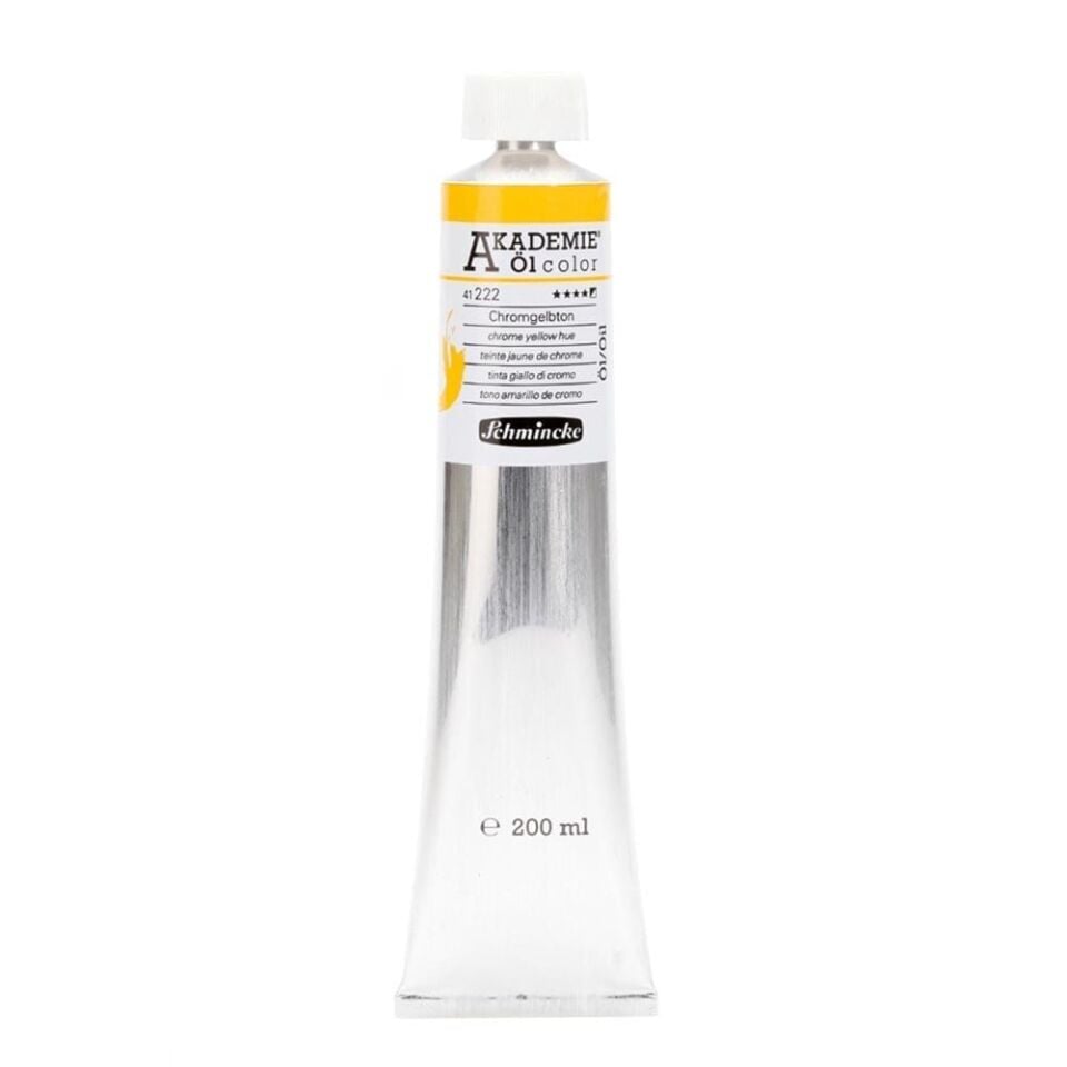 Schmincke Akademie Öl Color Yağlı Boya 200 ml Seri 1 222 Chrome Yellow Hue