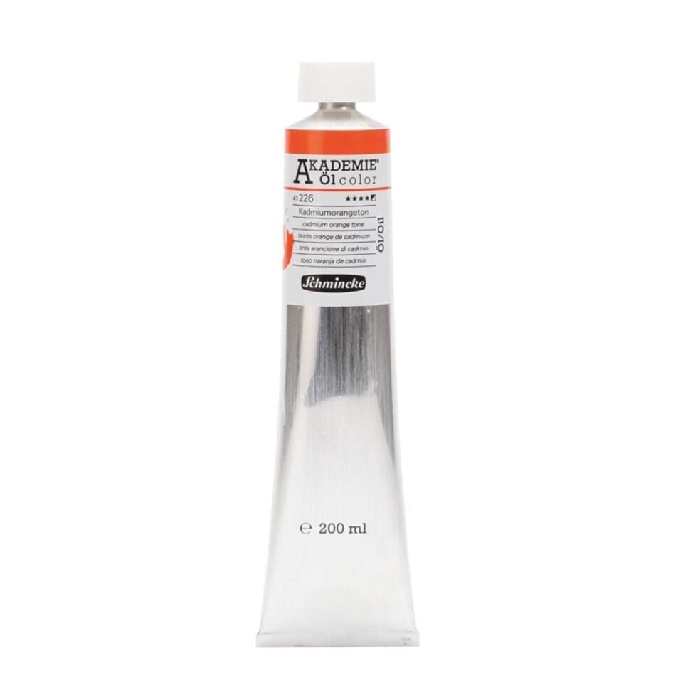 Schmincke Akademie Öl Color Yağlı Boya 200 ml Seri 1 226 Cadmium Orange Hue