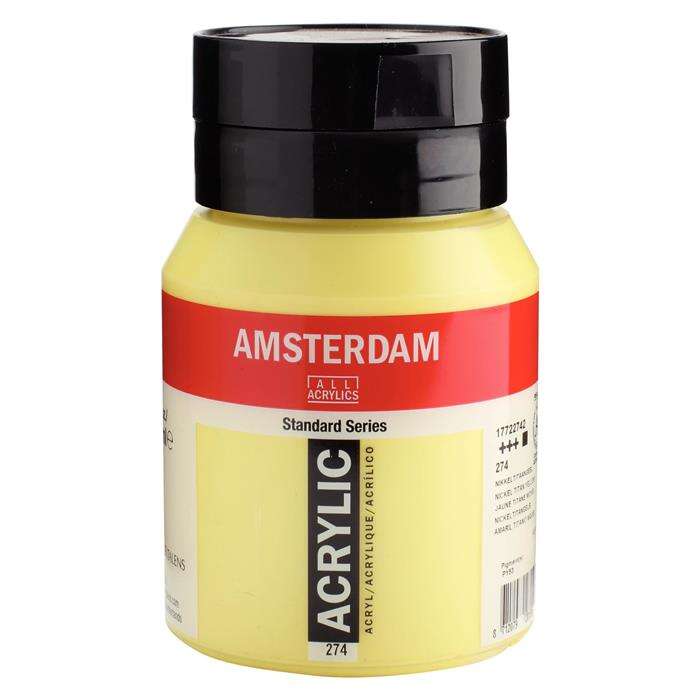 Talens Amsterdam Akrilik Boya 500ml 274 Nickel Titanium Yellow