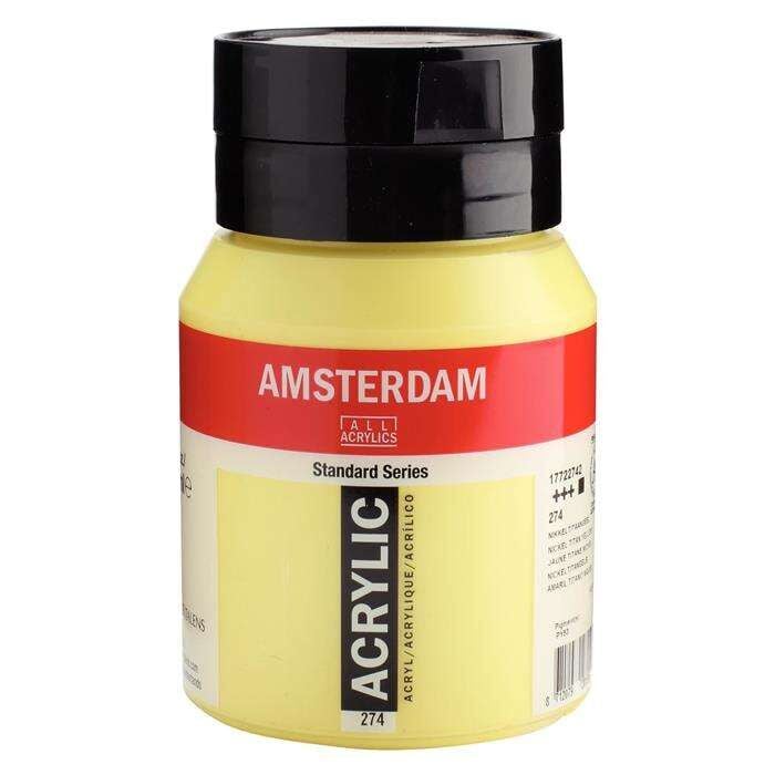 Talens Amsterdam Akrilik Boya 500ml 274 Nickel Titanium Yellow