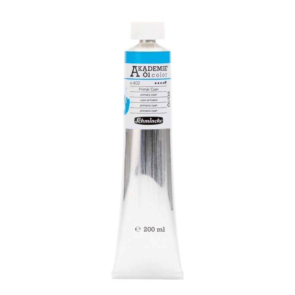 Schmincke Akademie Öl Color Yağlı Boya 200 ml Seri 1 402 Primary Cyan