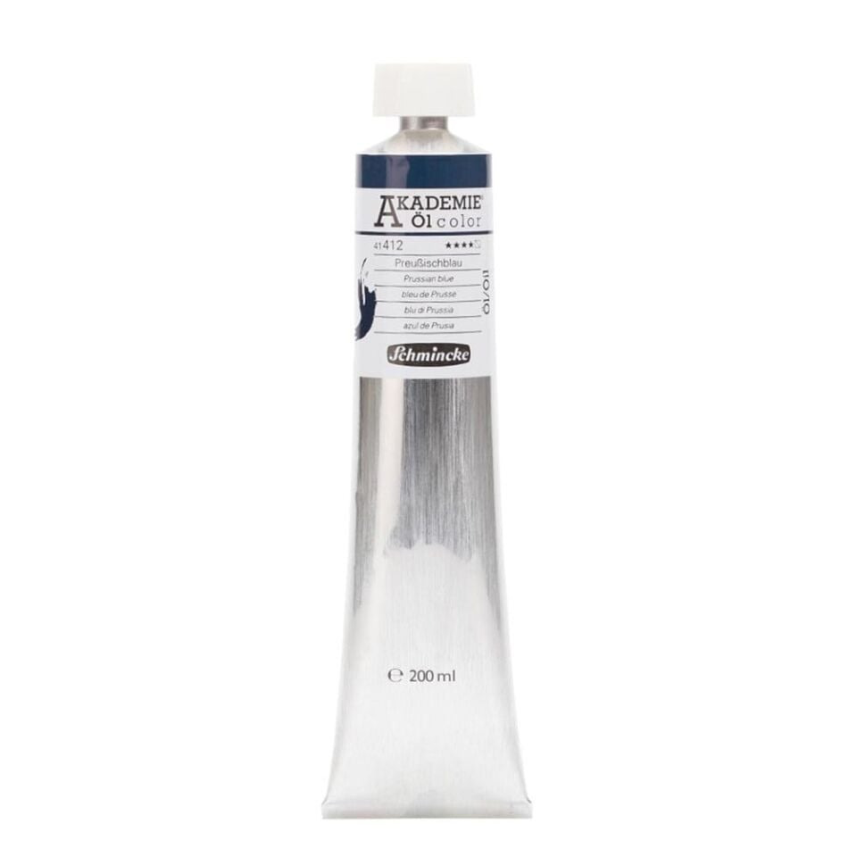 Schmincke Akademie Öl Color Yağlı Boya 200 ml Seri 1 412 Prussian Blue