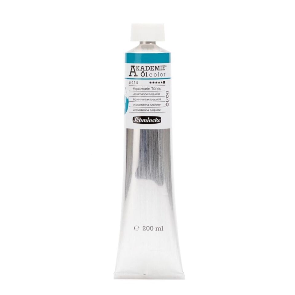 Schmincke Akademie Öl Color Yağlı Boya 200 ml Seri 1 414 Aquamarine Turquoise