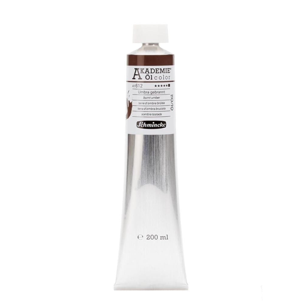 Schmincke Akademie Öl Color Yağlı Boya 200 ml Seri 1 612 Burnt Umber