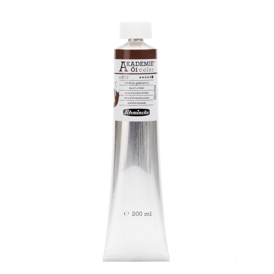 Schmincke Akademie Öl Color Yağlı Boya 200 ml Seri 1 612 Burnt Umber