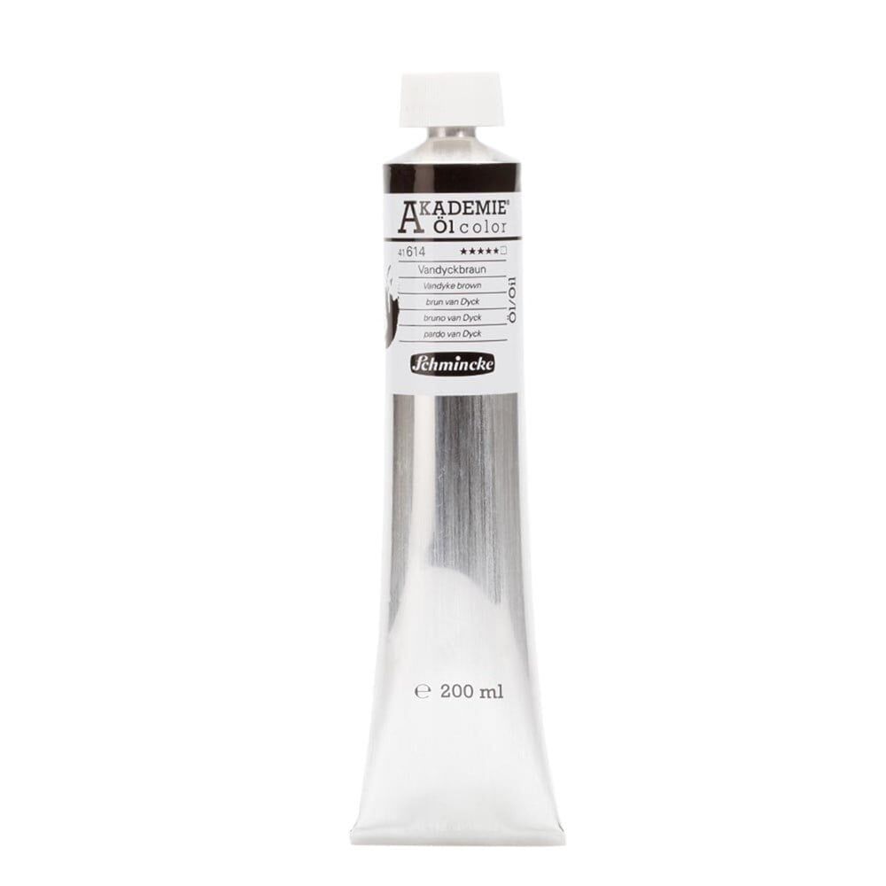 Schmincke Akademie Öl Color Yağlı Boya 200 ml Seri 1 614 Vandyke Brown