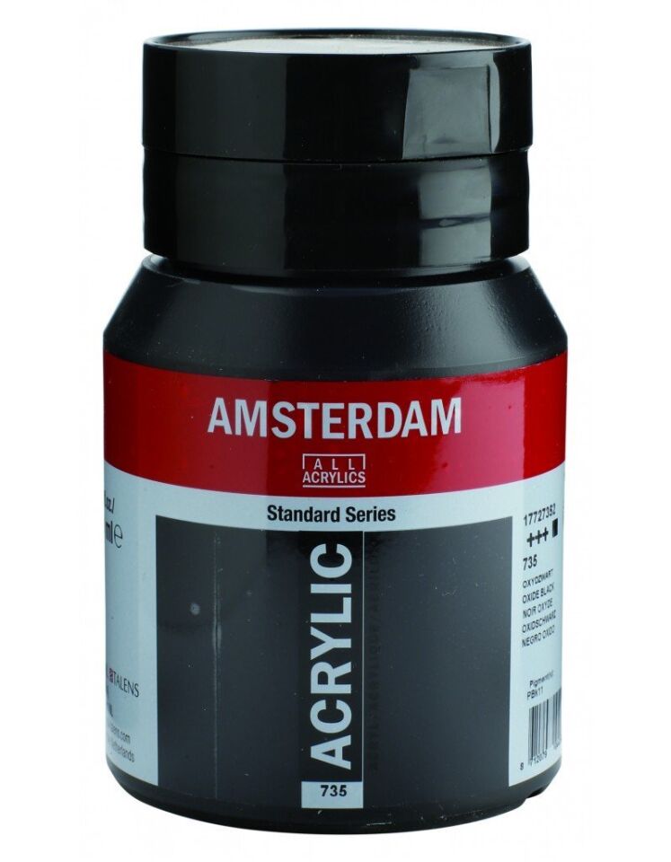 Talens Amsterdam Akrilik Boya 500ml 735 Oxyde Black