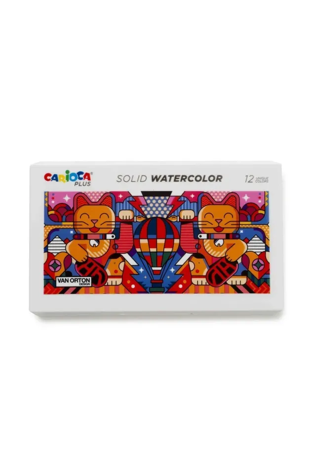 Carioca Plus Tablet Sulu Boya 12 'li ( Fırçalı )