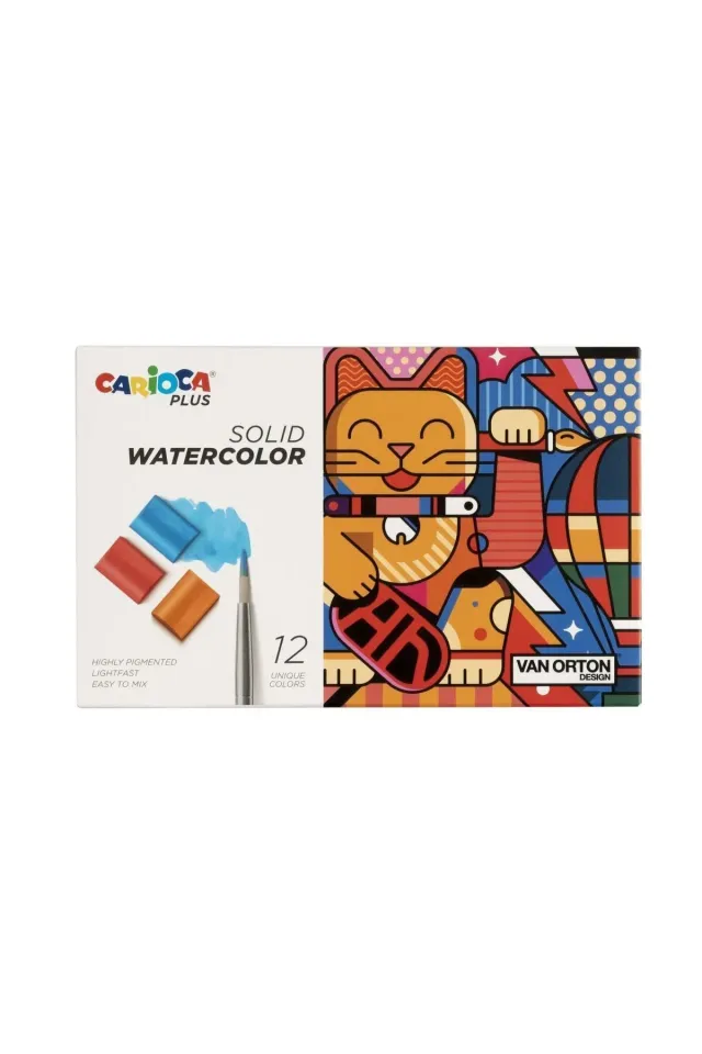 Carioca Plus Tablet Sulu Boya 12 'li ( Fırçalı )