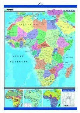 Afrika Siyasi Haritası  (Kaplamalı)