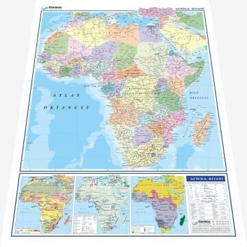 Afrika Siyasi Haritası  (Kaplamalı)