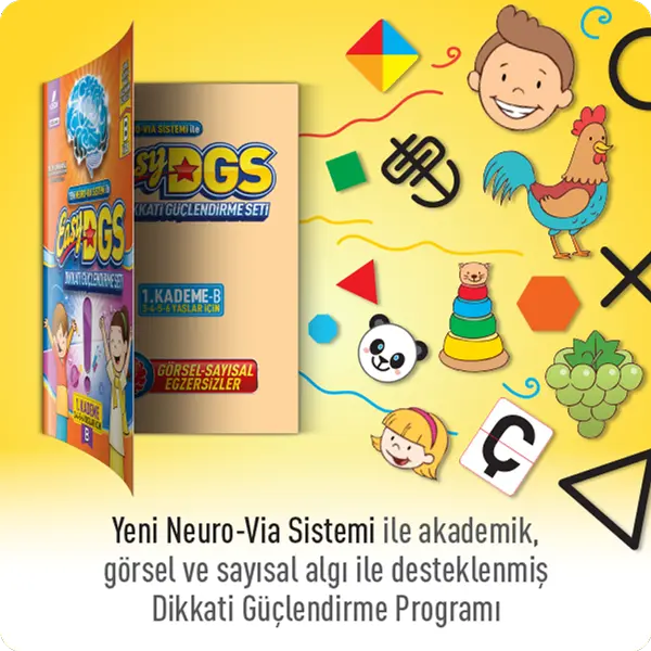 Adeda Yayıncılık Easy Dikkat Güçlendirme Seti 3-6 Yaş B Kitapçığı