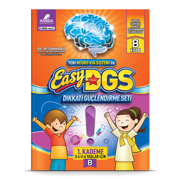 Adeda Yayıncılık Easy Dikkat Güçlendirme Seti 3-6 Yaş B Kitapçığı