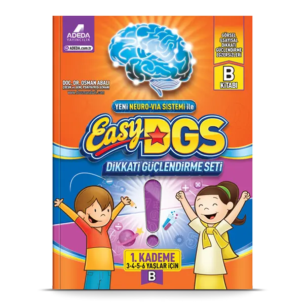 Adeda Yayıncılık Easy Dikkat Güçlendirme Seti 3-6 Yaş B Kitapçığı