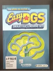 Adeda Yayıncılık Dikkati Güçlendirme Seti Easy dgs 6-9 Yaş B Kıtapçığı - Osman Abalı