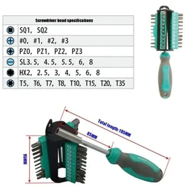 Proskit SD-2313 30 Parça Tornavida Seti