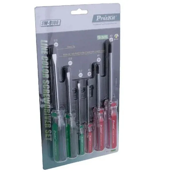Proskit SW-9106 6 Parça Tornavida Seti