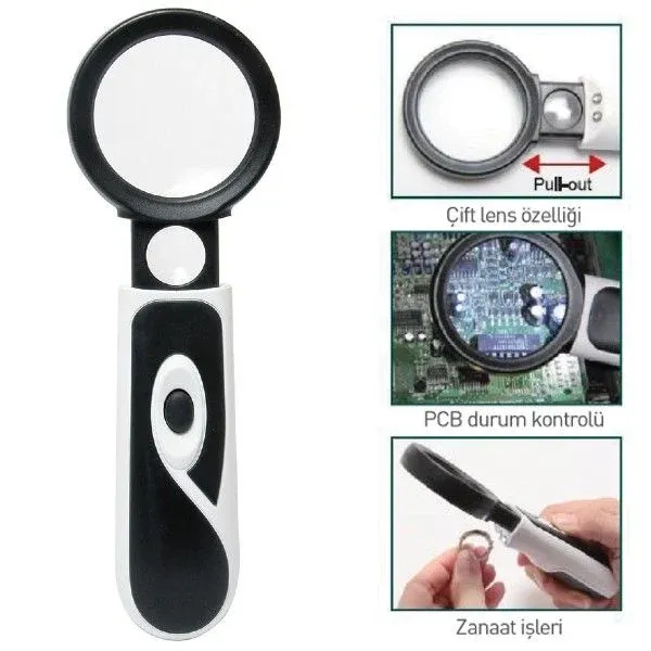 Proskit MA-023 Led Işıklı El Tipi Büyüteç