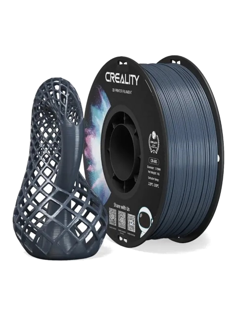 Creality CR-ABS 3D Yazıcı Filamenti Gri-Gray 1.75mm 1Kg