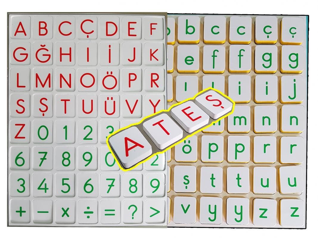 Mıknatıslı Harfler, Rakamlar, Matematik İşaretleri