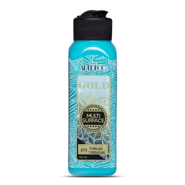 Artdeco Gold Multi Surface Saten Akrilik Boya 140 ml Turkuaz 278